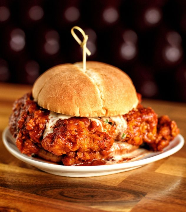 The Haberdasher signature dishes Hot Chicken
NY Strip
Duck Frambises